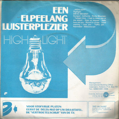 Highlight - One One And One 35338 Vinyl Singles Goede Staat