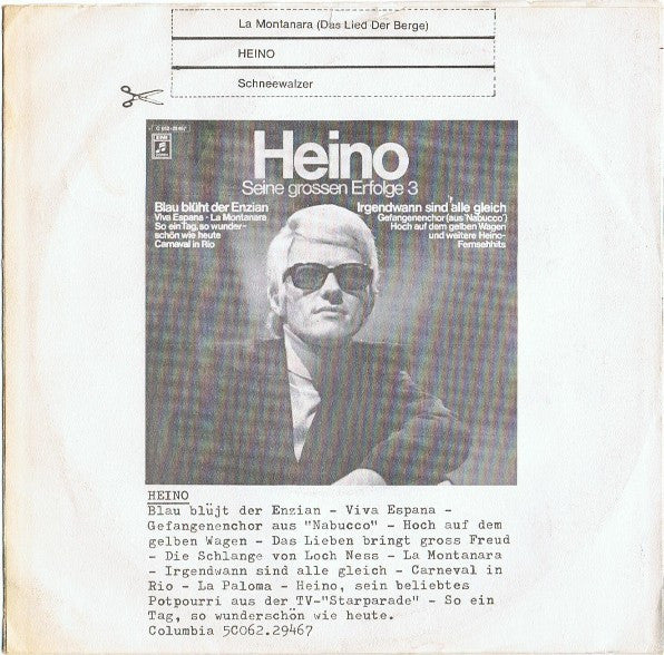 Heino - La Montanara [Das Lied Der Berge] 19240 Vinyl Singles Goede Staat ++