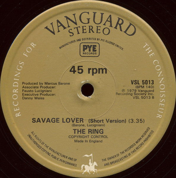 Ring - Savage Lover (Maxi-Single)  50070 Maxi-Singles Goede Staat