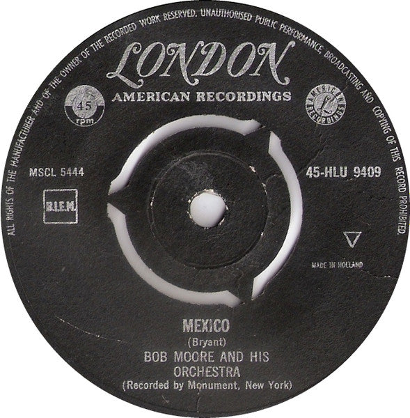 Bob Moore - Mexico 40189 Vinyl Singles Hoes: Generic