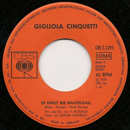 Gigliola Cinquetti - Ja 33207 Vinyl Singles Goede Staat