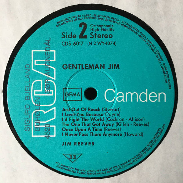 Jim Reeves - Gentleman Jim (LP) 40620 Vinyl LP Goede Staat