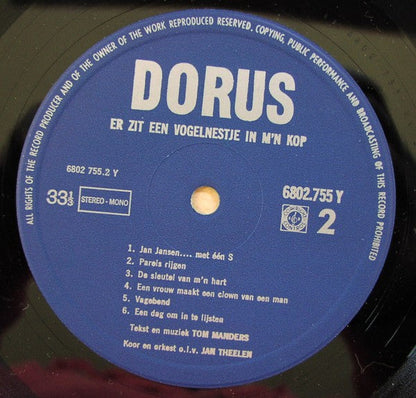 Dorus - Er Zit Een Vogelnestje In M'n Kop (LP) 43532 Vinyl LP Goede Staat