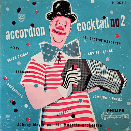 Johnny Meijer - Accordion Cocktail no 2 (10") Vinyl LP 10" Goede Staat