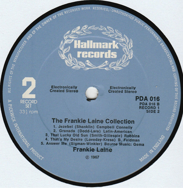 Frankie Laine – The Frankie Laine Collection (LP) 40422 Vinyl LP Dubbel Goede Staat