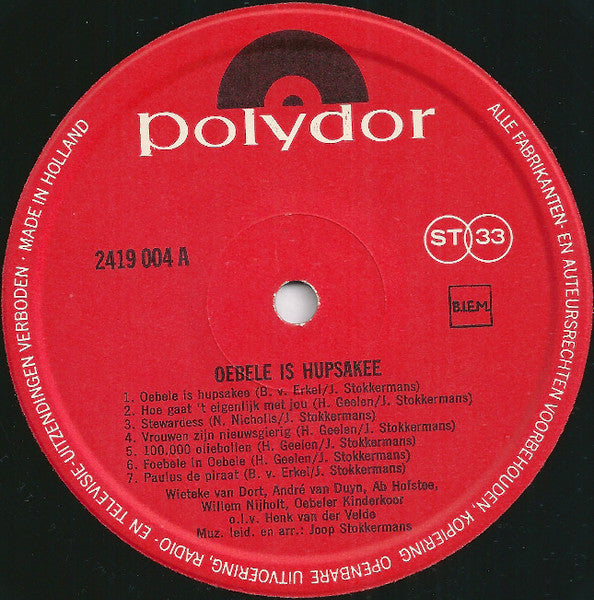 Various - Oebele Is Hupsakee (LP) 51283 Vinyl LP Goede Staat