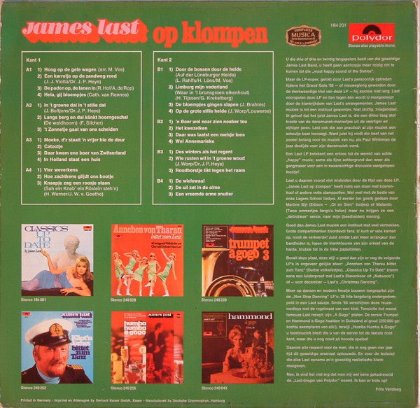 James Last - James Last Op Klompen (LP) 41055 Vinyl LP Goede Staat