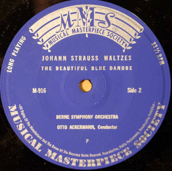 Johann Strauss Jr. – Berner Symphonieorchester, Otto Ackermann - Johann Strauss Waltzes 19372 Vinyl Singles Goede Staat