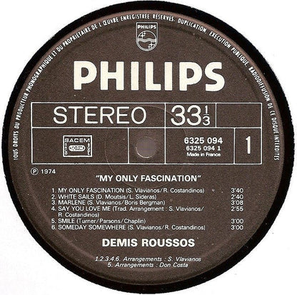 Demis Roussos - My Only Fascination (LP) 40943 Vinyl LP Goede Staat