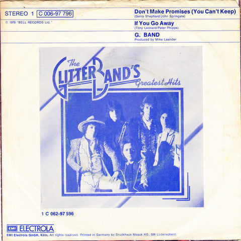 Glitter Band - Don't Make Promises (You Can't Keep) 37159 (B) Vinyl Singles B-Keus (B)