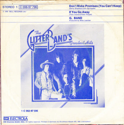 Glitter Band - Don't Make Promises (You Can't Keep) 37159 (B) Vinyl Singles B-Keus (B)