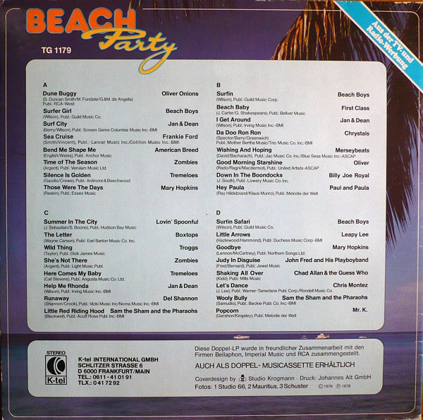 Various - Beach Party (LP) 49996 Vinyl LP Goede Staat