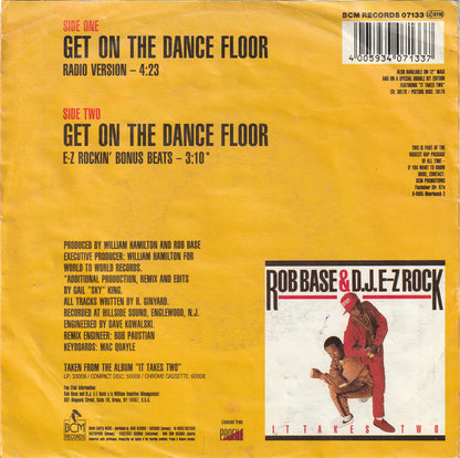 Rob Base & DJ E-Z Rock - Get On The Dance Floor (B) 35808 Vinyl Singles B-Keus (B)