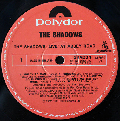 Shadows - Live At Abbey Road (LP) 43401 Vinyl LP Goede Staat