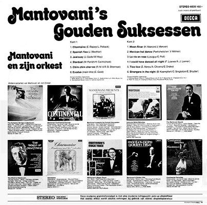 Mantovani En Zijn Orkest - Mantovani's Gouden Suksessen (LP) 40439 Vinyl LP Goede Staat