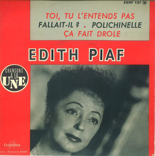 Edith Piaf - Toi, Tu L'Entends Pas (EP) 34966 Vinyl Singles EP Goede Staat