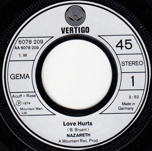 Nazareth - Love Hurts 39230 Vinyl Singles Goede Staat