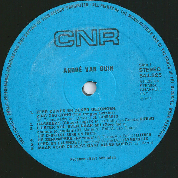 André van Duin - André Van Duin  (LP) 49043 Vinyl LP Goede Staat