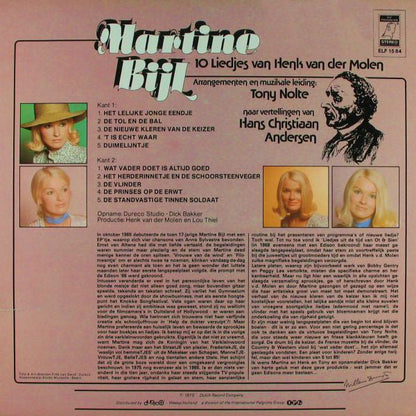 Martine Bijl - Zingt Andersen (LP) 50474 Vinyl LP Goede Staat