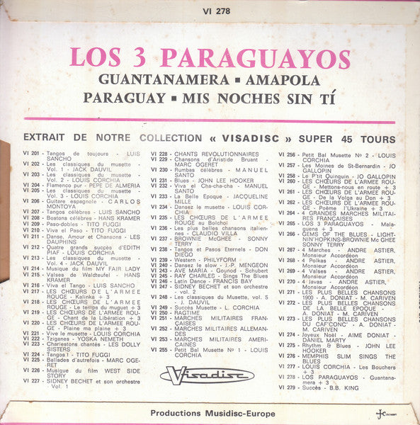 Los 3 Paraguayos - Guantanamera (EP) 37746 Vinyl Singles EP Goede Staat