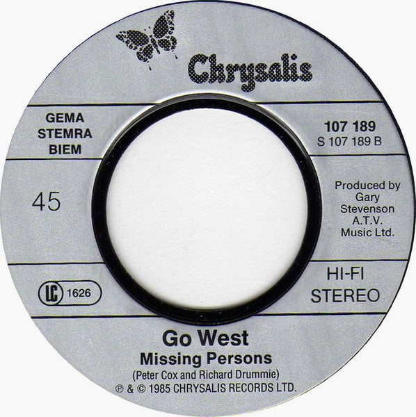 Go West - We Close Our Eyes 35909 Vinyl Singles Hoes: Generic