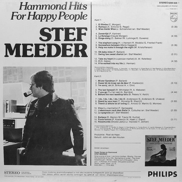 Stef Meeder - Hammond Hits For Happy People (LP) 41830 Vinyl LP Goede Staat