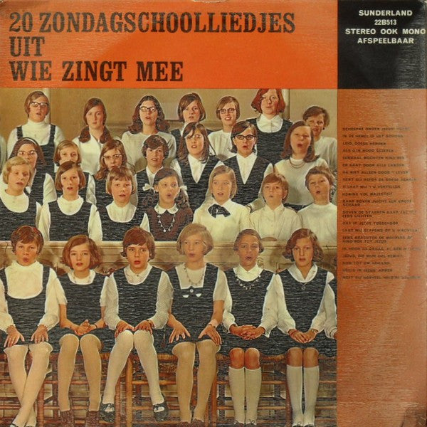 Various - 20 Zondagschoolliedjes Uit Wie Zingt Mee (LP) 46978 Vinyl LP Goede Staat