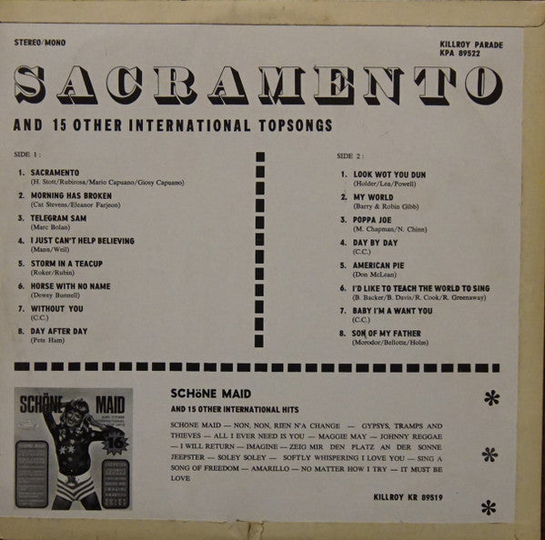 Unknown Artist - Sacramento And 15 Other International Hits (LP) 44465 Vinyl LP Goede Staat