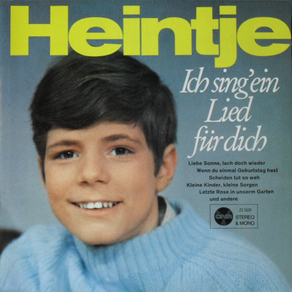 Heintje - Ich Sing Ein Lied Fur Dich (LP) 45652 Vinyl LP Goede Staat