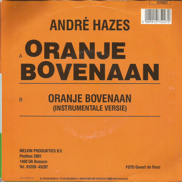 André Hazes - Oranje Bovenaan 34946 Vinyl Singles Goede Staat