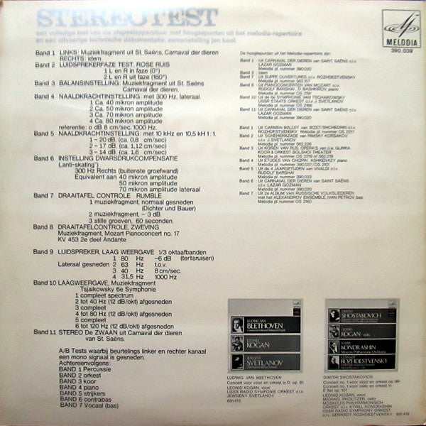 No Artist - Stereotest (LP) 50575 Vinyl LP Goede Staat