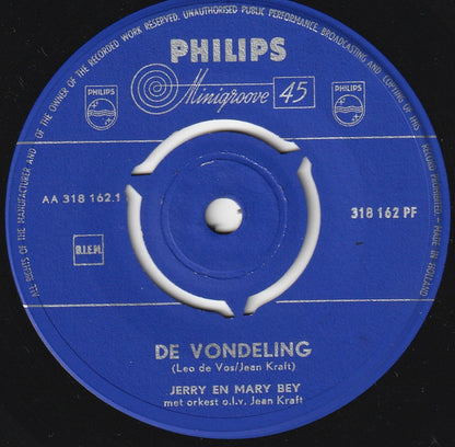 Jerry En Mary Bey - De Vondeling 38920 Vinyl Singles Hoes: Generic