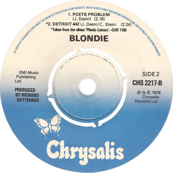 Blondie - (I'm Always Touched By Your) Presence, Dear 37798 Vinyl Singles Goede Staat