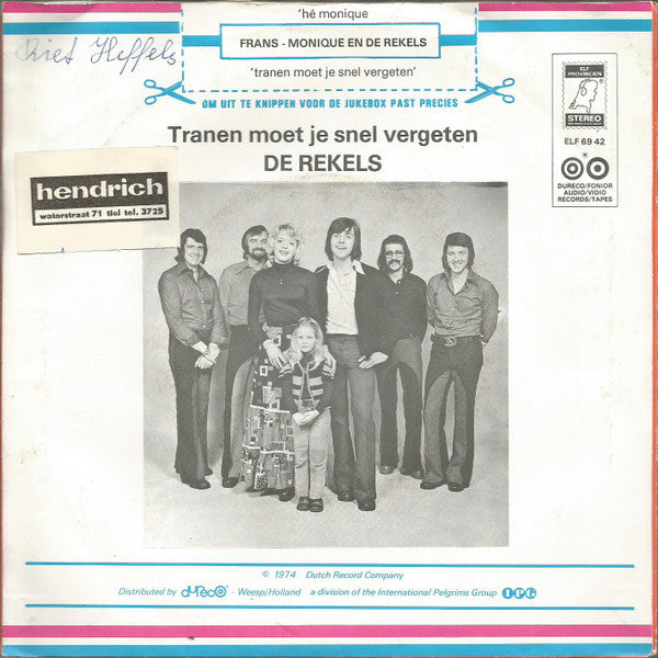 Frans Biezen En Monique Schouw - Hé Monique 40217 (B) Vinyl Singles B-Keus (B)