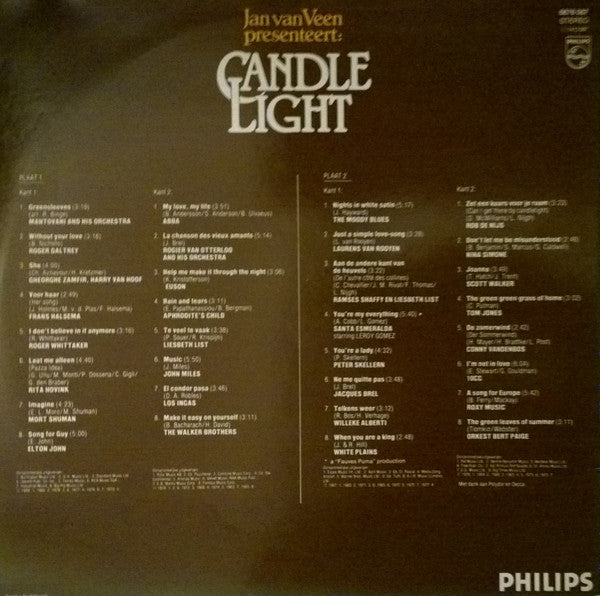 Various - Jan Van Veen Presenteert: Candlelight (LP) 50997 Vinyl LP Dubbel Goede Staat