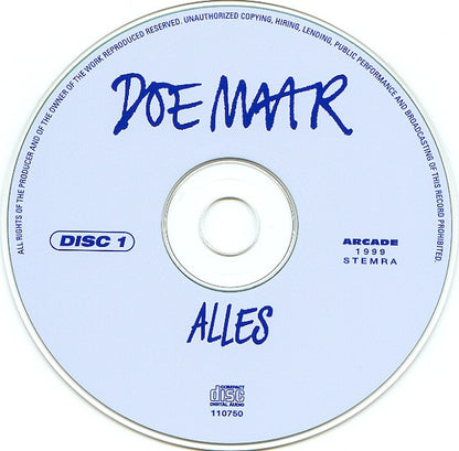 Doe Maar - Alles (CD) Compact Disc Goede Staat