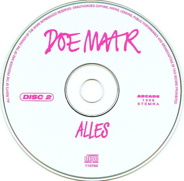 Doe Maar - Alles (CD) Compact Disc Goede Staat