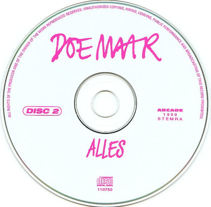 Doe Maar - Alles (CD) Compact Disc Goede Staat