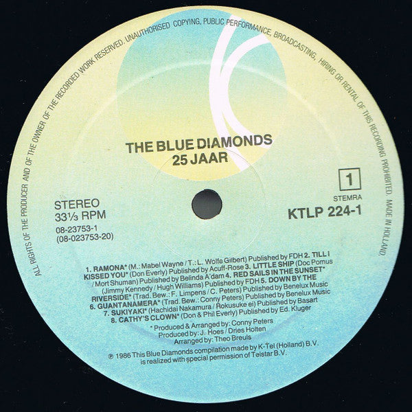 Blue Diamonds - 25 Jaar (LP) 48935 Vinyl LP Goede Staat