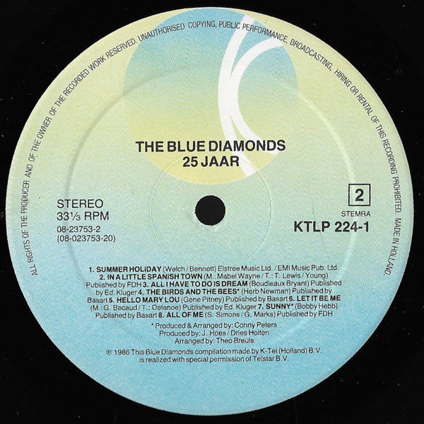 Blue Diamonds - 25 Jaar (LP) 48935 Vinyl LP Goede Staat