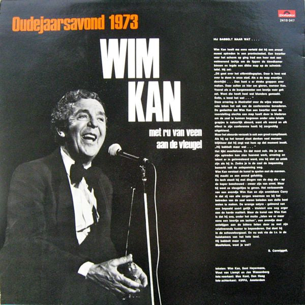 Wim Kan - Oudejaarsavond 1973 (LP) 49758 Vinyl LP Goede Staat