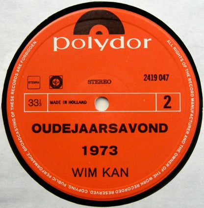 Wim Kan - Oudejaarsavond 1973 (LP) 49758 Vinyl LP Goede Staat