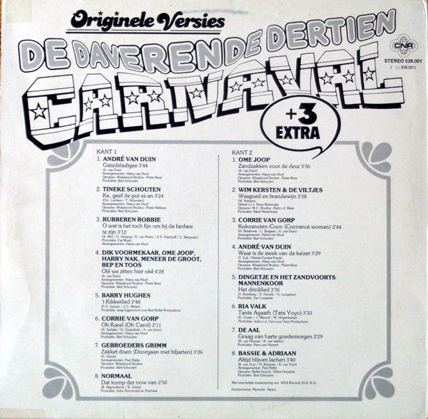 Various - De Daverende Dertien Carnaval + 3 Extra (LP) 50067 Vinyl LP Goede Staat