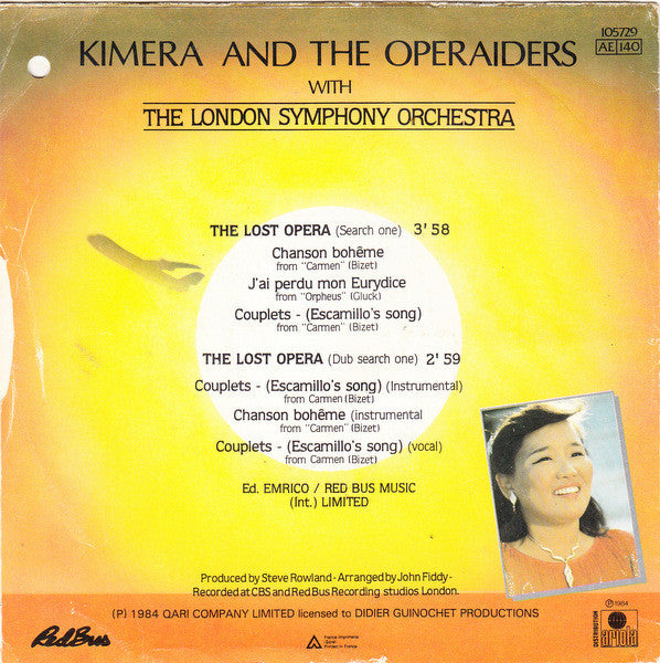 Kimera And The Operaiders - The Lost Opera 37492 Vinyl Singles Goede Staat