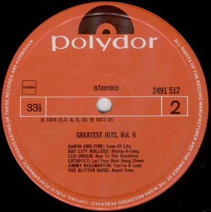 Various - Greatest Hits Vol. 6 (LP) 50334 Vinyl LP Goede Staat