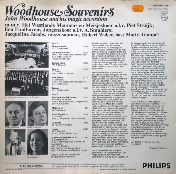 John Woodhouse - Woodhouse Souvenirs (LP) 51357 (B) Vinyl LP B-Keus (B)