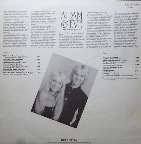 Adam & Eve - Ihre Grossen Erfolge (LP) 50702 Vinyl LP B-Keus (B)