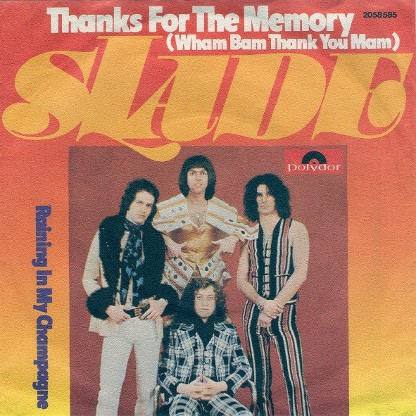 Slade - Thanks For The Memory (Wham Bam Thank You Mam) Vinyl Singles Goede Staat