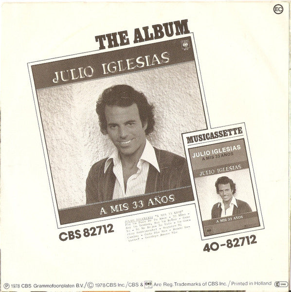 Julio Iglesias - Por Un Poco De Tu Amor 38602 Vinyl Singles Goede Staat