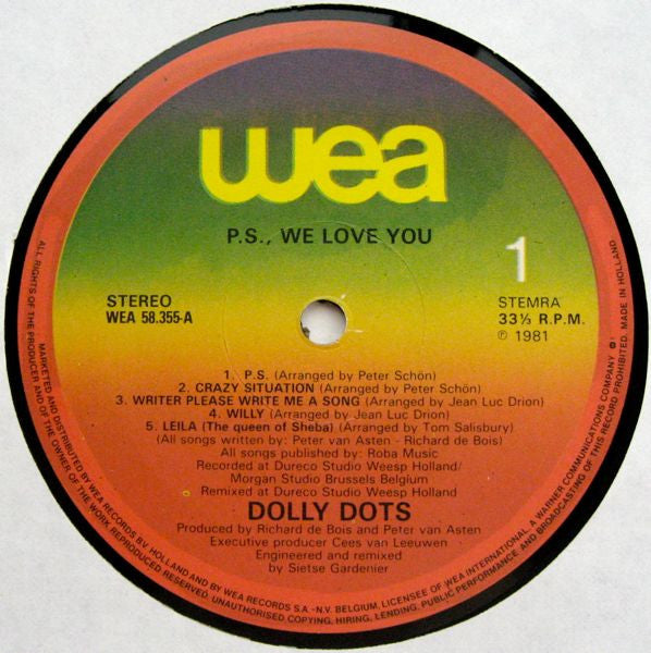 Dolly Dots - P.S. We Love You (LP) 51228 Vinyl LP Goede Staat